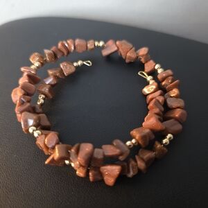 Elegant Brown Stone Bracelet
